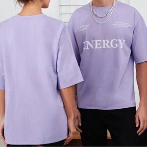 Shein Unisex Purple T-Shirt